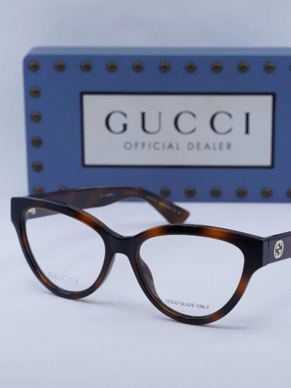 Gucci GG1581O 002 Cat Eye Eyeglasses 55mm - Havana